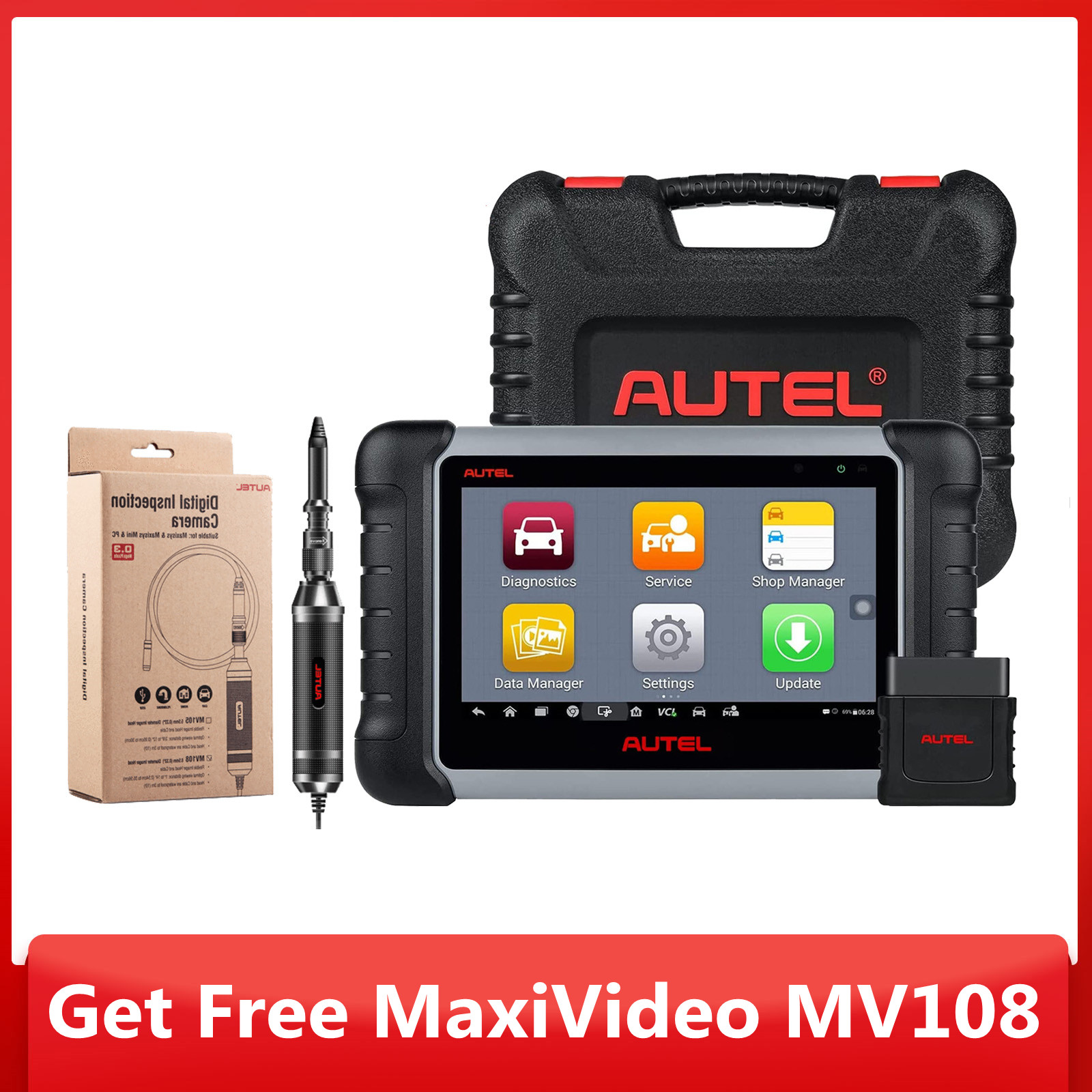 Autel MaxiCOM MK808BT PRO con $60 MV108S, Android 11, herramienta de  escaneo bidireccional completo 2024, actualización de MK808BT MK808S MX808S  MX808
